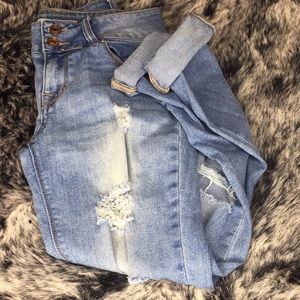 Charlotte Russe Refuge Distress denim